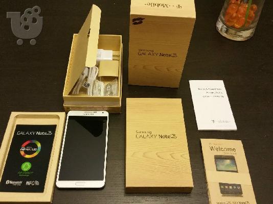 PoulaTo: ΜΕΝΤΑ Samsung Galaxy Σημείωση 3 SMARTPHONE ΛΕΥΚΟ εργοστάσιο ξεκλείδωτη 32GB SM-N900T